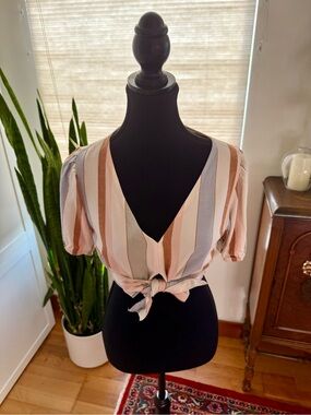 ONLY Crop top pastel Summer Stripes